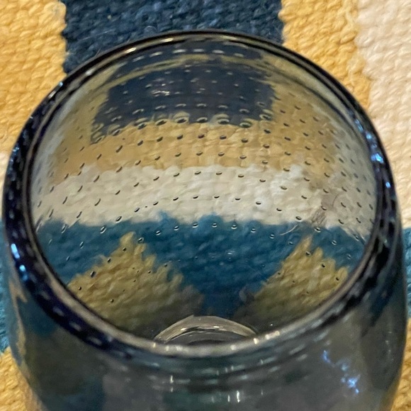 4 Art Glass Hand Blown Bullicante (controlled bubbles) Tumblers or Wine Glasses - Picture 7 of 13